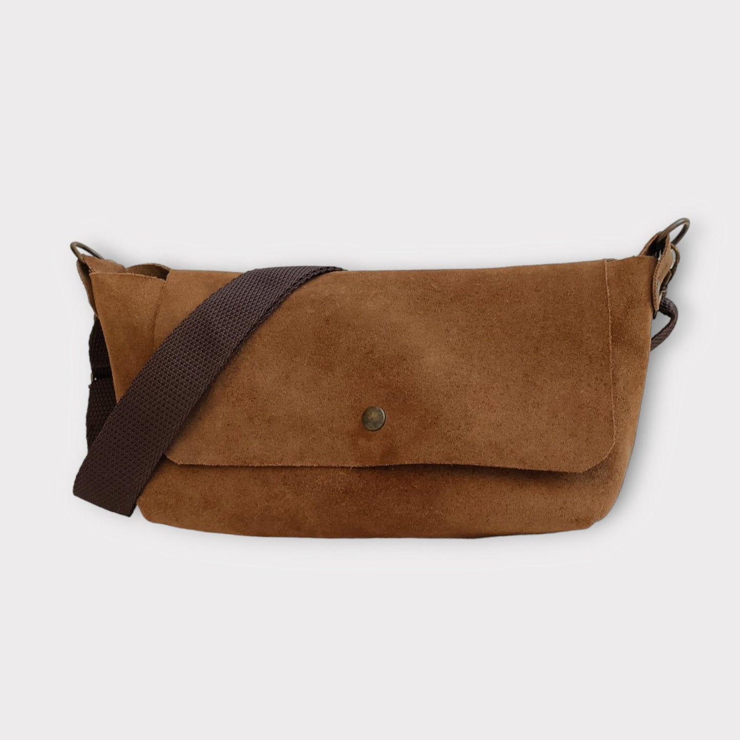 Cross Body Leather Handbag - Claudia Honey - Maslinda Designs