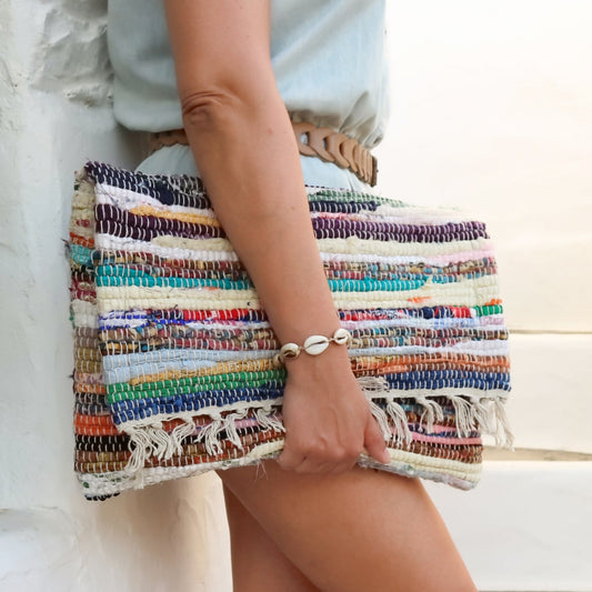 Large Envelope Kilim Clutch - Maslinda Designs