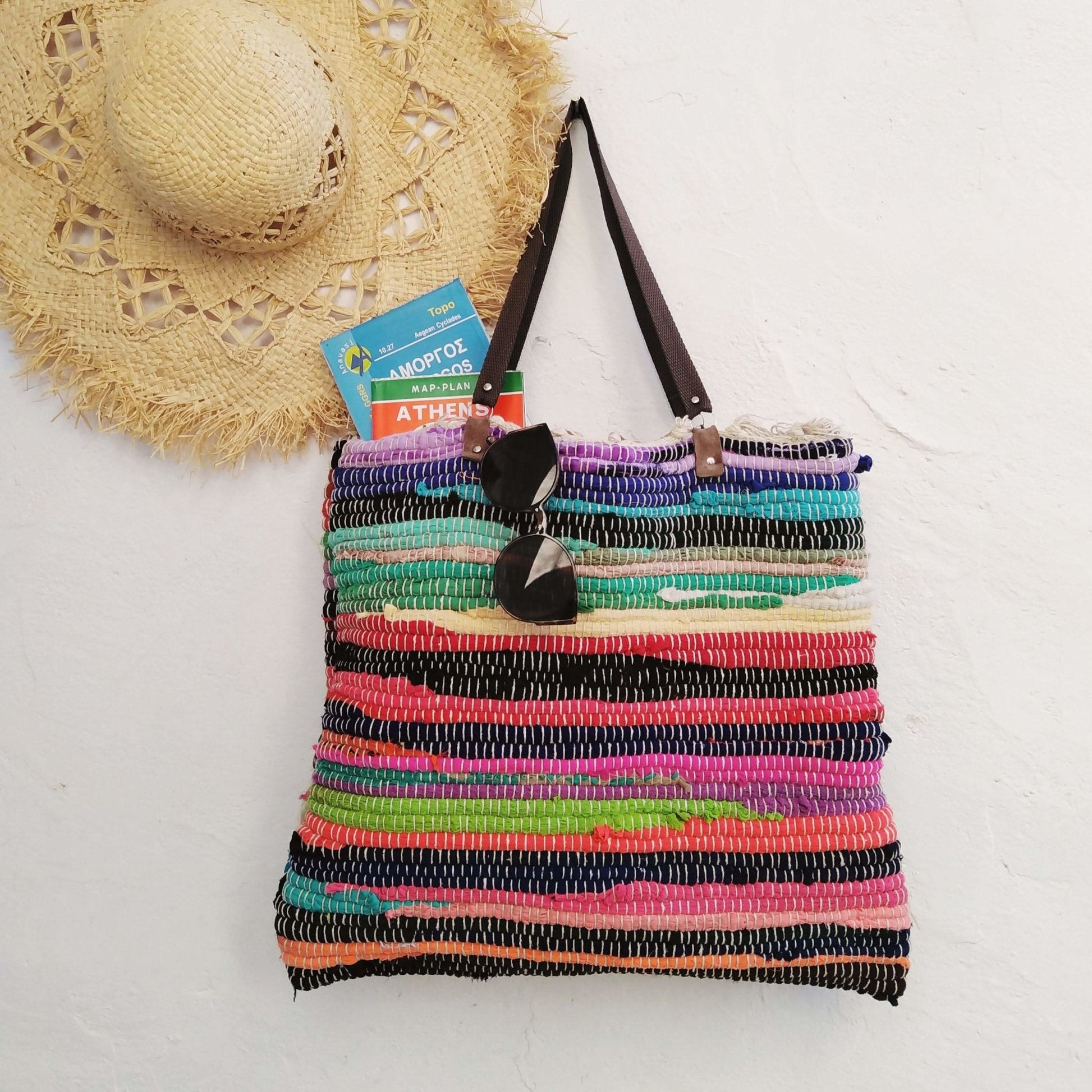Large Shopping Tote Bag - Maslinda Designs