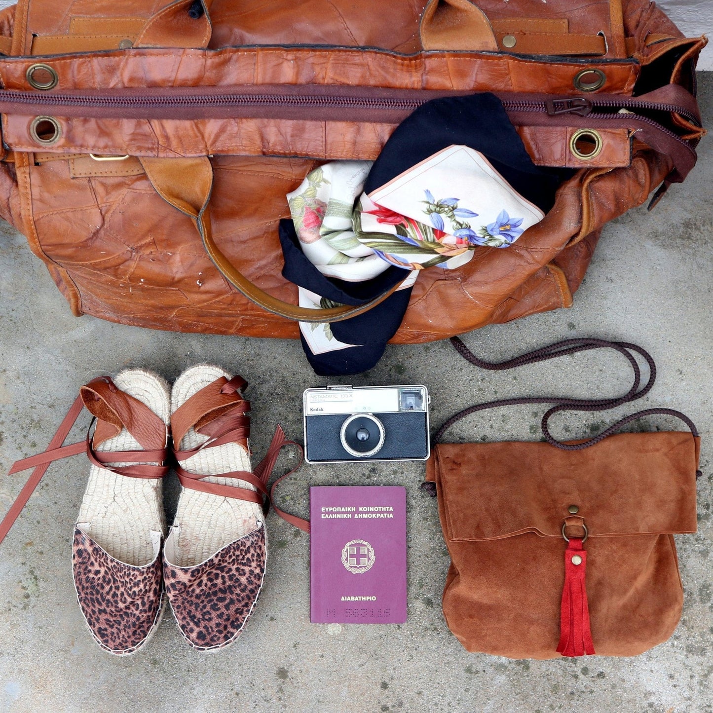 Leopard Print Espadrilles - Tan - Classic Sole - Maslinda Designs