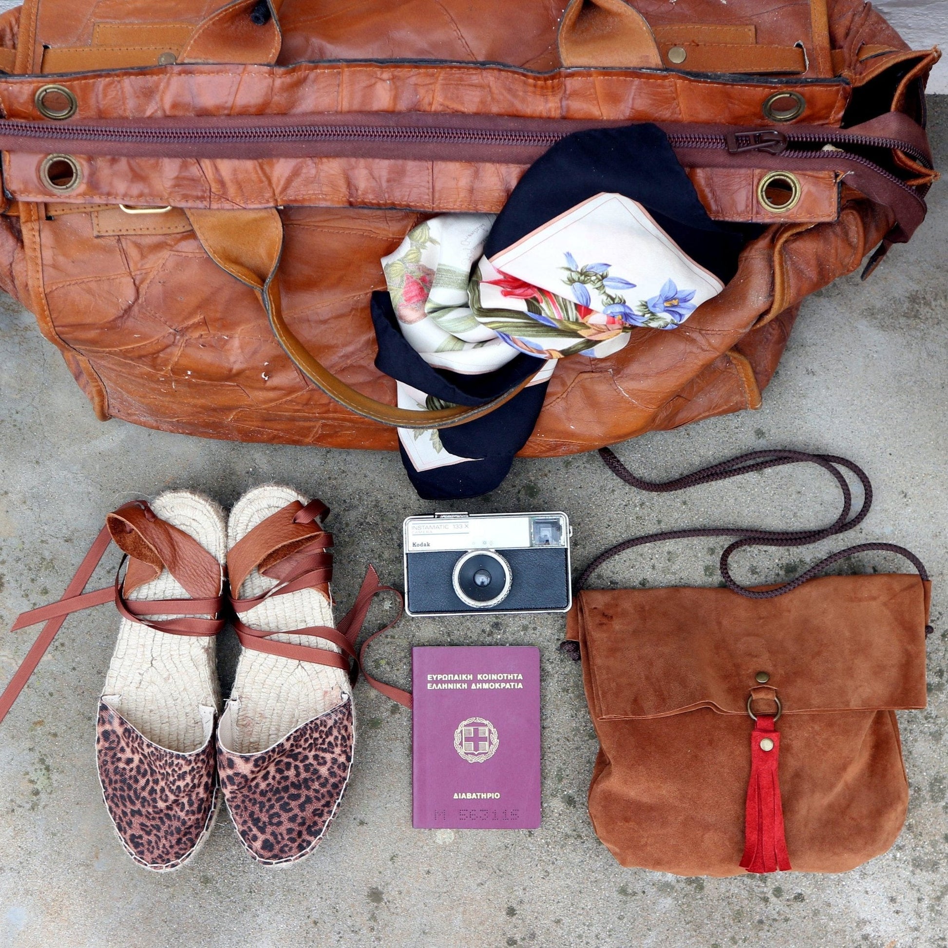 Leopard Print Espadrilles - Tan - Classic Sole - Maslinda Designs