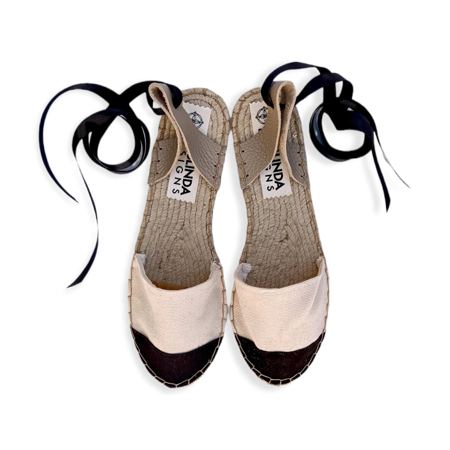 Ma Belle Espadrilles - Ecru - Classic Sole - Maslinda Designs