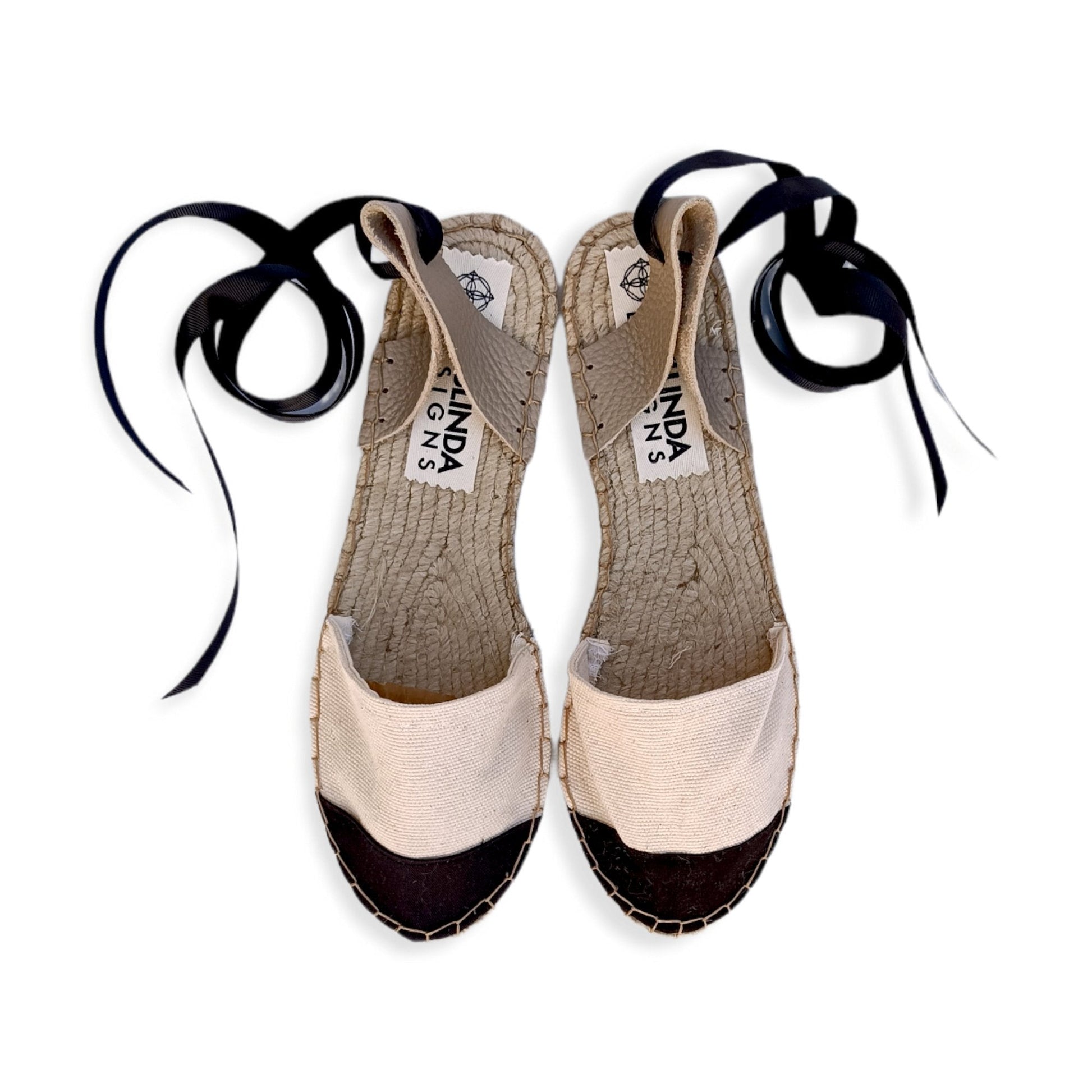 Ma Belle Espadrilles - Ecru - Classic Sole - Maslinda Designs