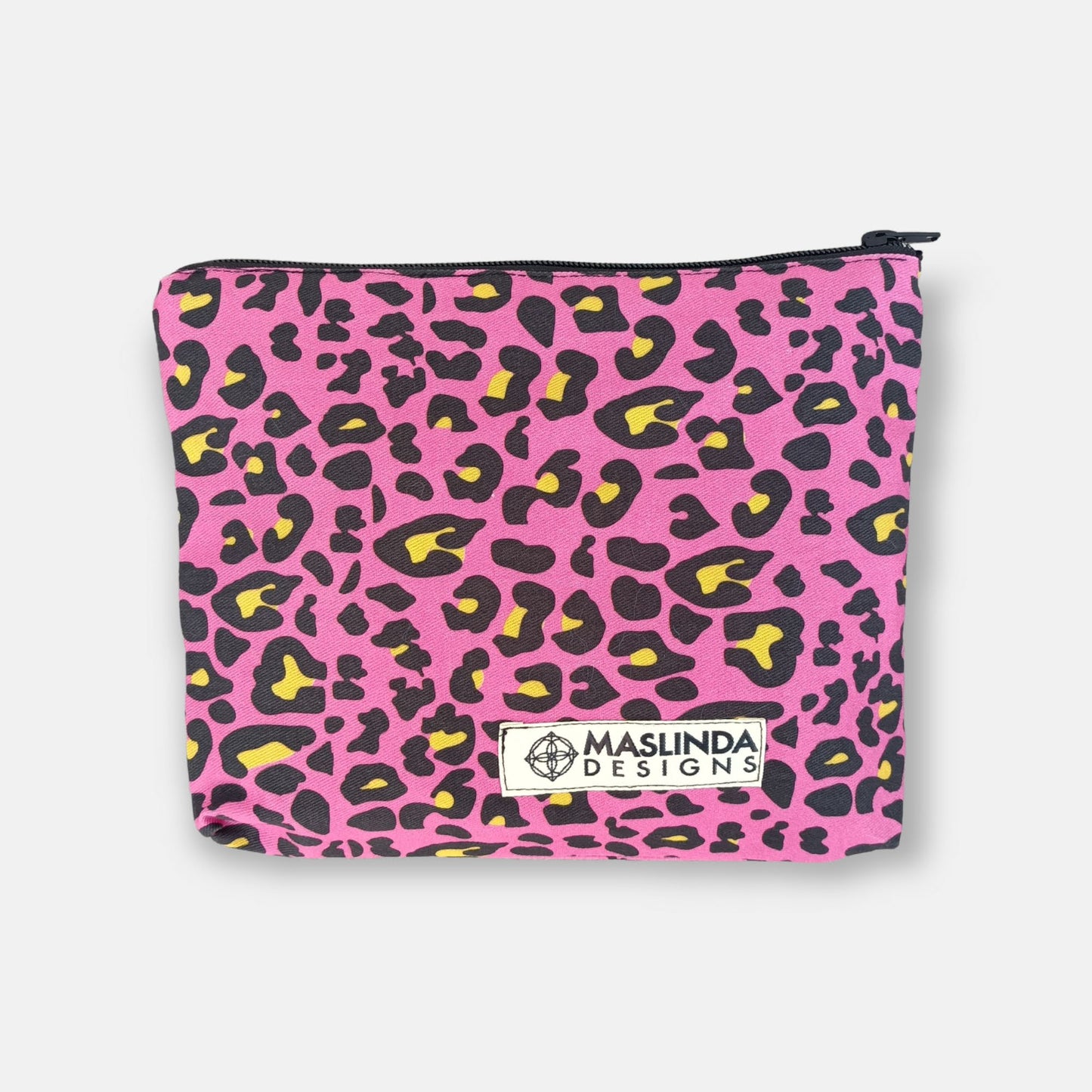 Make-up bag - Pink Leo - Maslinda Designs