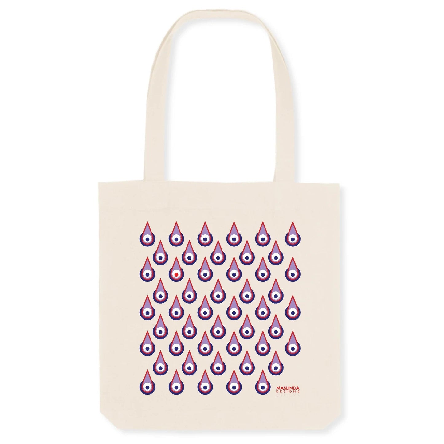 Peacock Print Shopping Tote Bag - Maslinda Designs