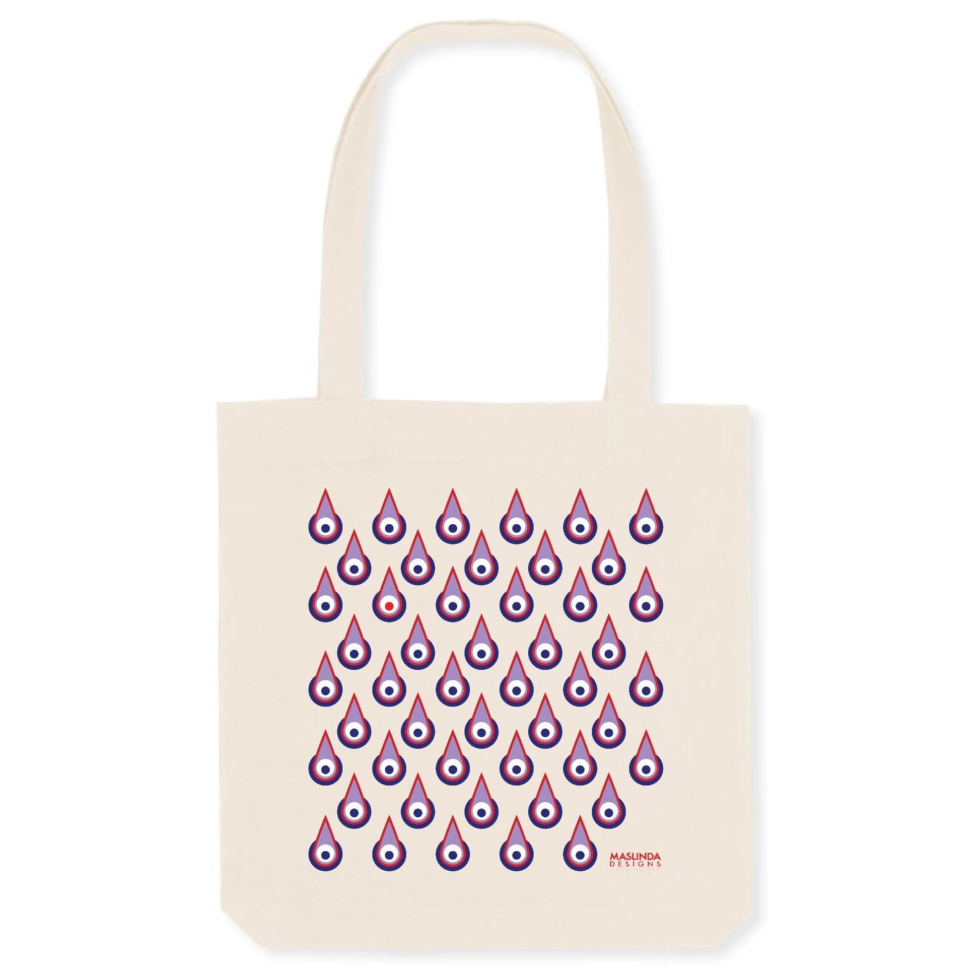 Peacock Print Shopping Tote Bag - Maslinda Designs