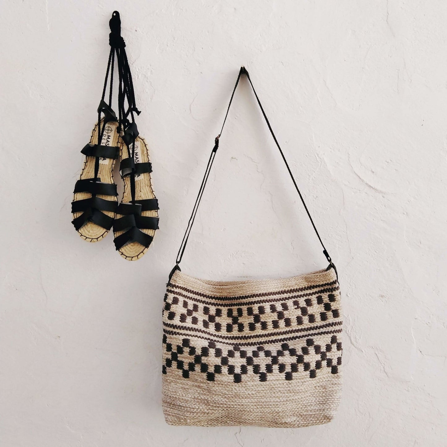 Boho Tote Bag Solivagant - Grey - Maslinda Designs