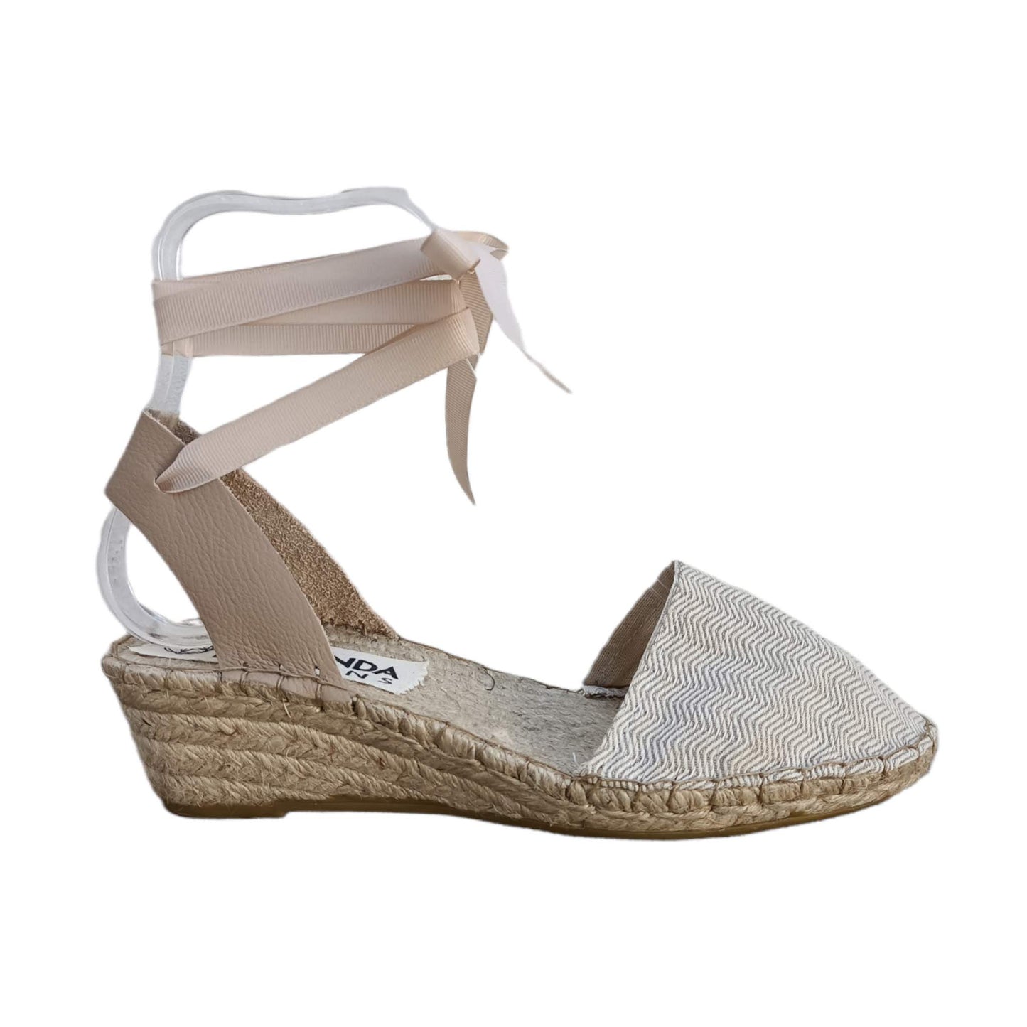 Low Wedge Espadrilles - Herringbone - Maslinda Designs