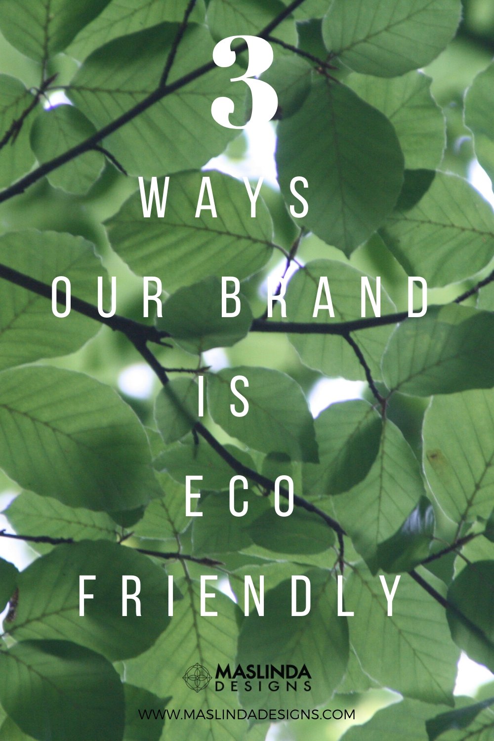 3 ways our brand is eco friendly 🌱 - Maslinda Designs