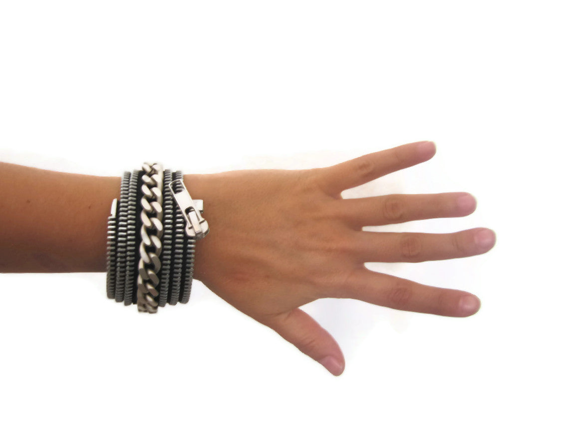 Zipper Cuff Bracelet - Maslinda Designs