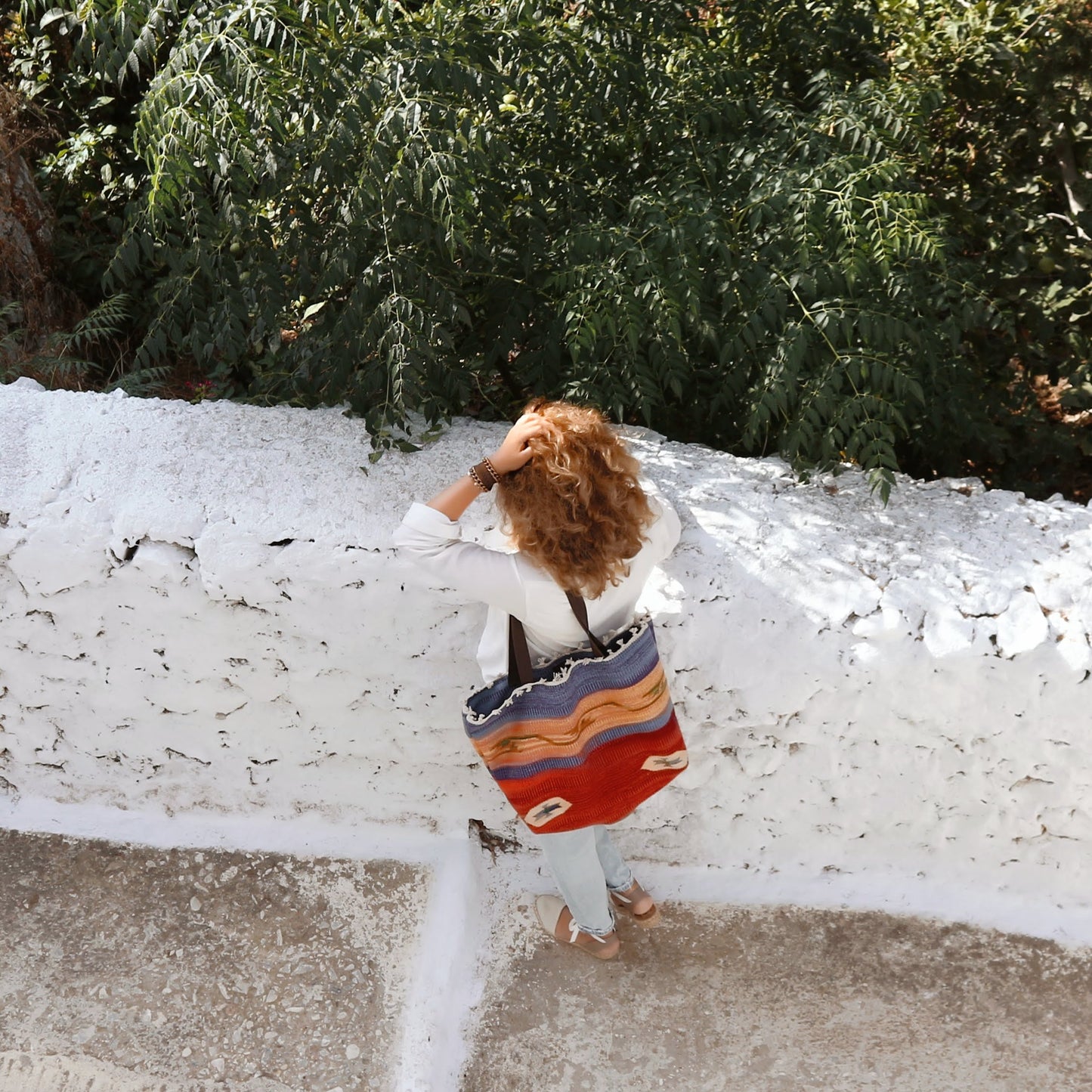 Large Tote Bag - Rust - Maslinda Designs