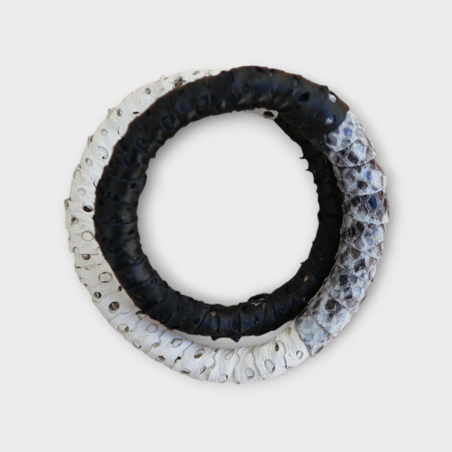 Rope and Leather Bracelet - Infinity