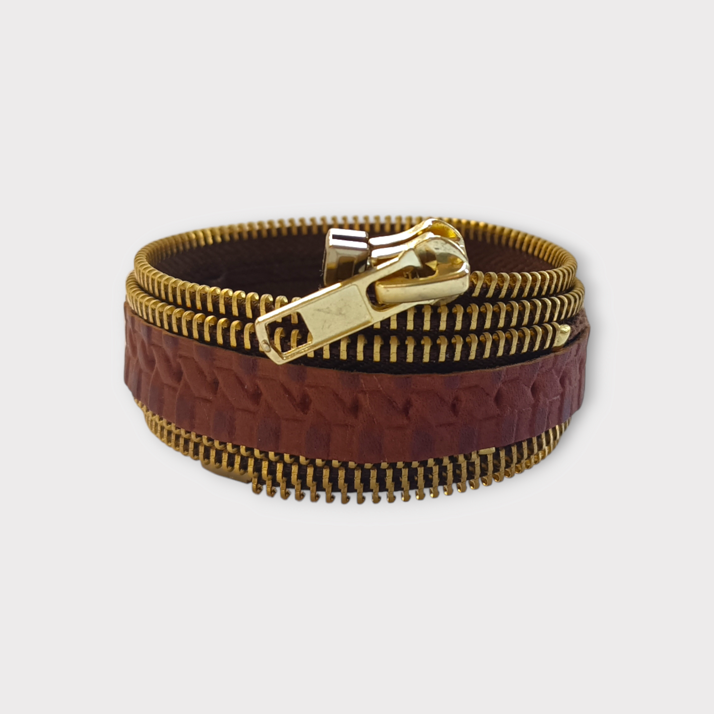 Zipper Cuff Bracelet - Gold