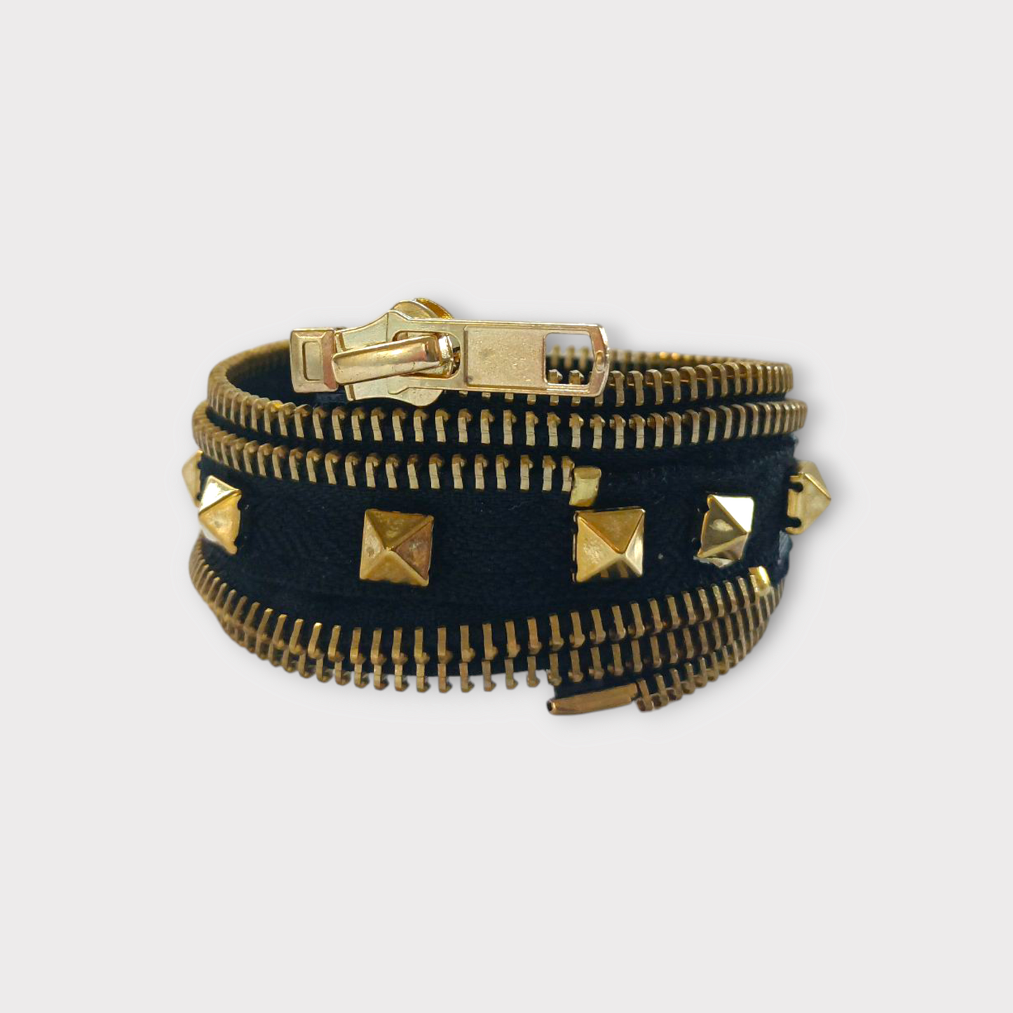 Zipper Cuff Bracelet - Gold