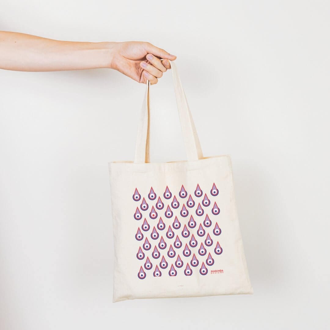 Abstract Prints Tote Bag - Maslinda Designs