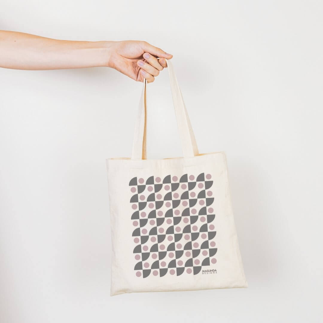 Abstract Prints Tote Bag - Maslinda Designs