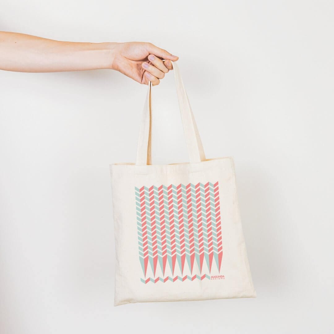 Abstract Prints Tote Bag - Maslinda Designs