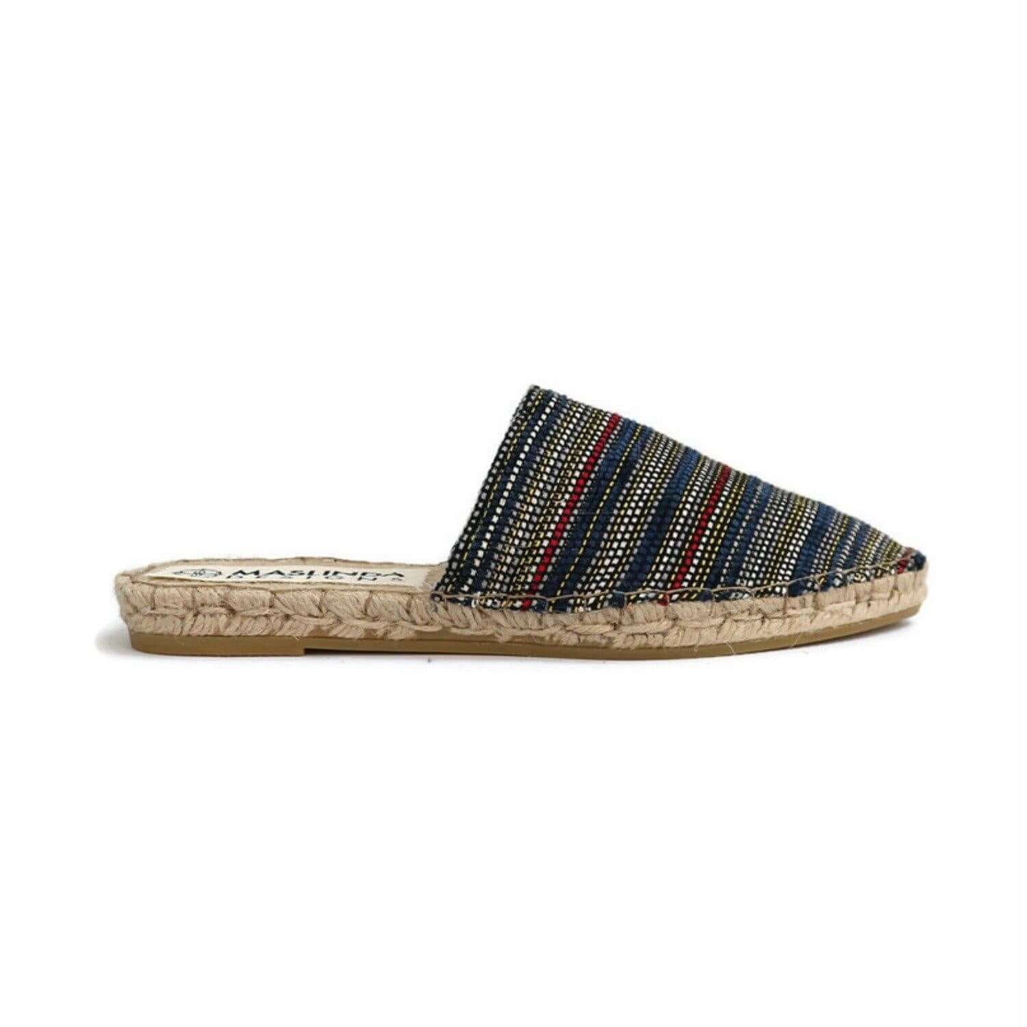 Boho Espadrilles Mules - Blue - Maslinda Designs