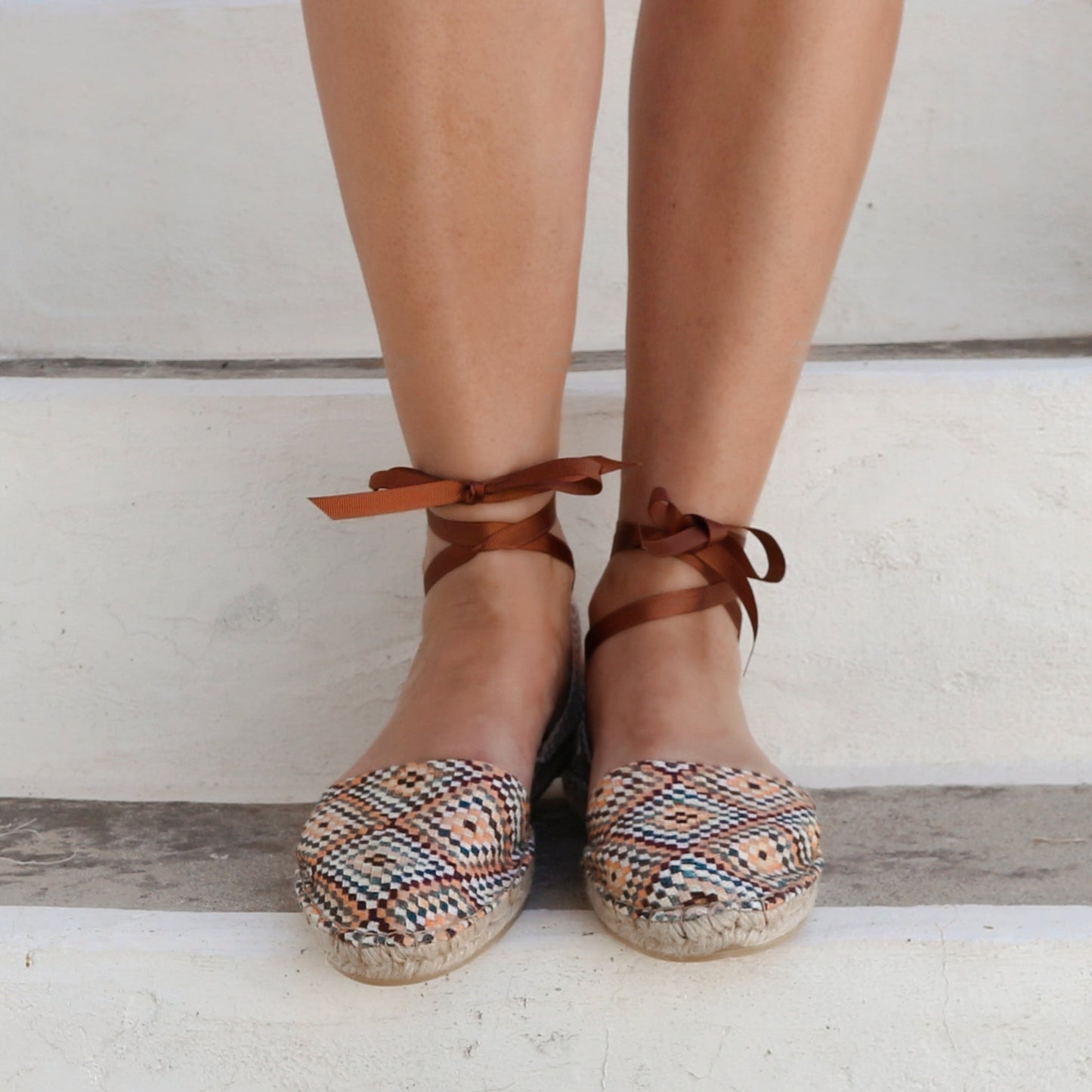 Boho Print Vegan Espadrilles Sandals - Maslinda Designs