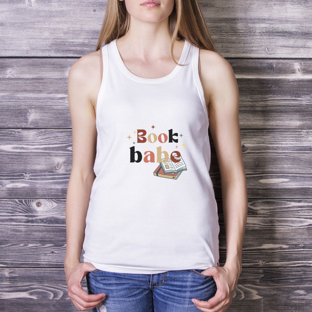 Book Babe Loose Tank Top - Maslinda Designs