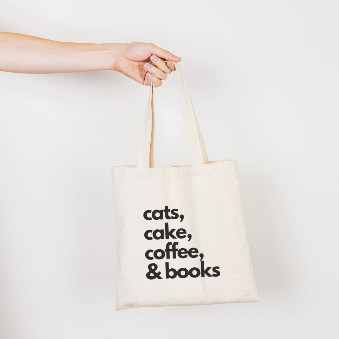 Cats & Cake Tote Bag - Maslinda Designs