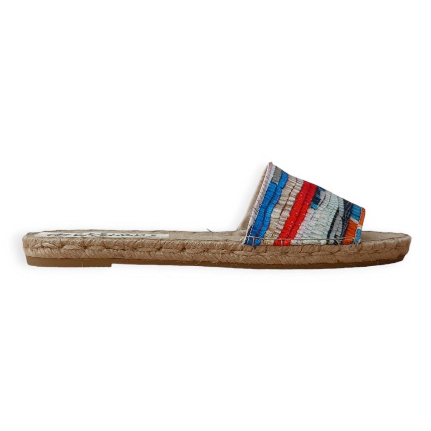 Colorful Espadrilles Slides - Kilim Print - Maslinda Designs