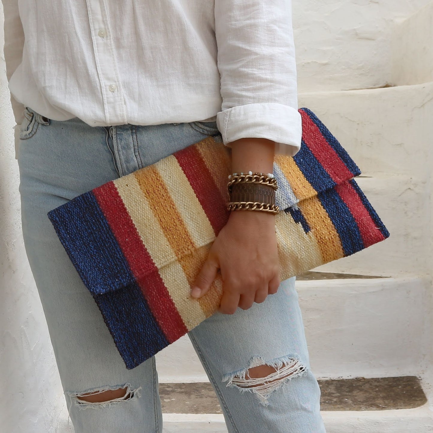 Envelope Clutch Bag - Wanderlust - Maslinda Designs