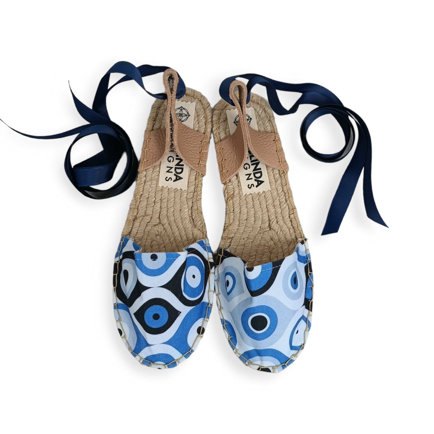 Espadrilles Sandals - Evil Eye Print - Maslinda Designs