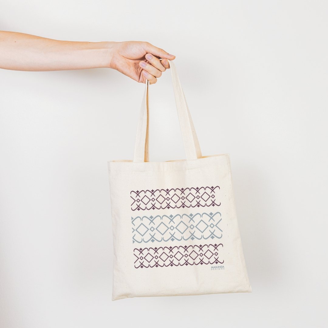 Greek Prints Tote Bag - Maslinda Designs