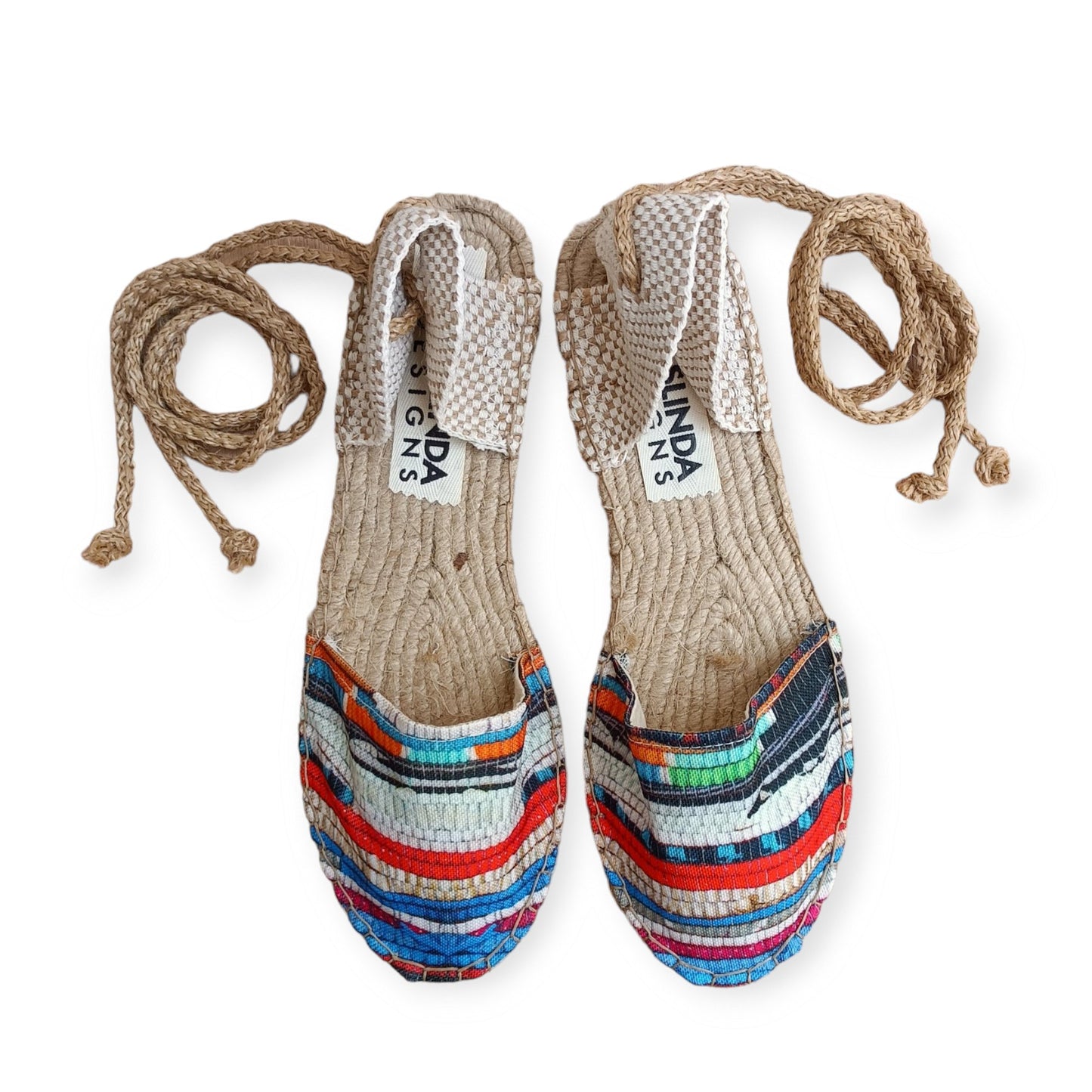 Kilim Print Colorful Espadrilles - Maslinda Designs