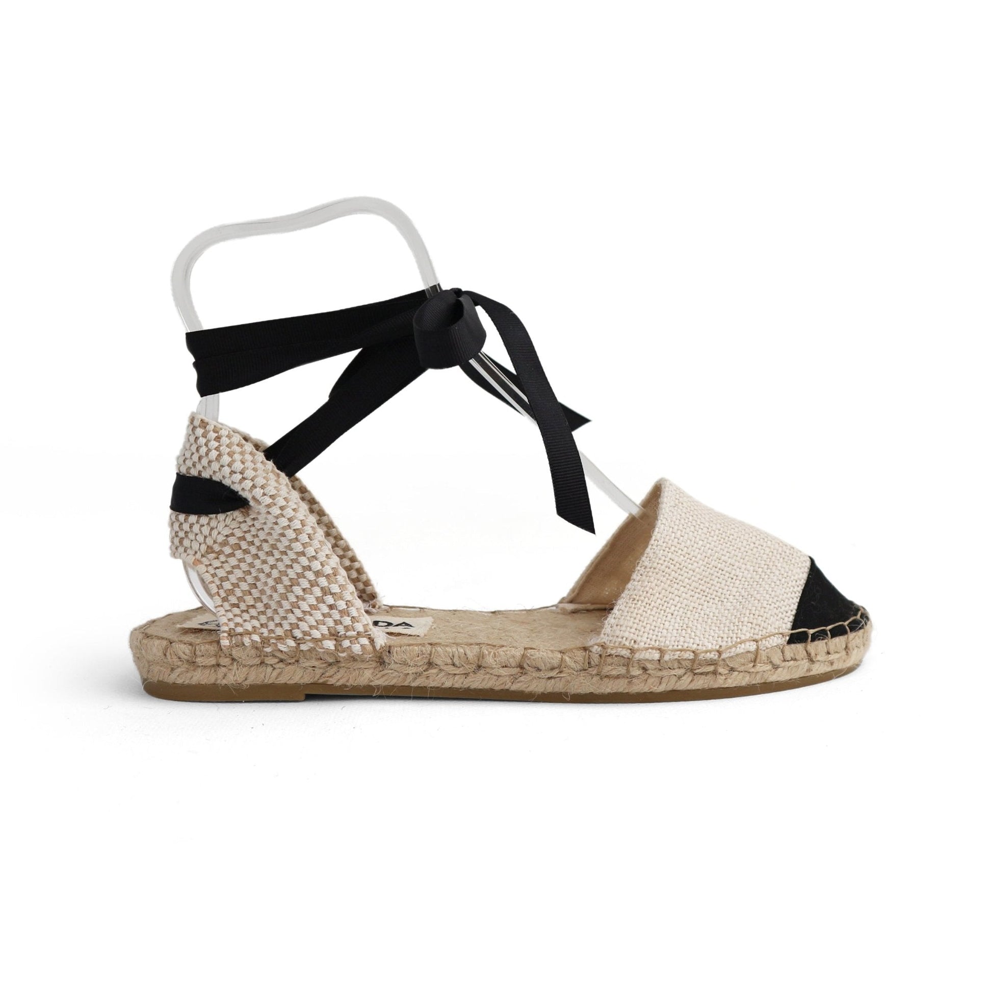 Ma Belle Vegan Espadrilles-Ecru-Classic Sole - Maslinda Designs