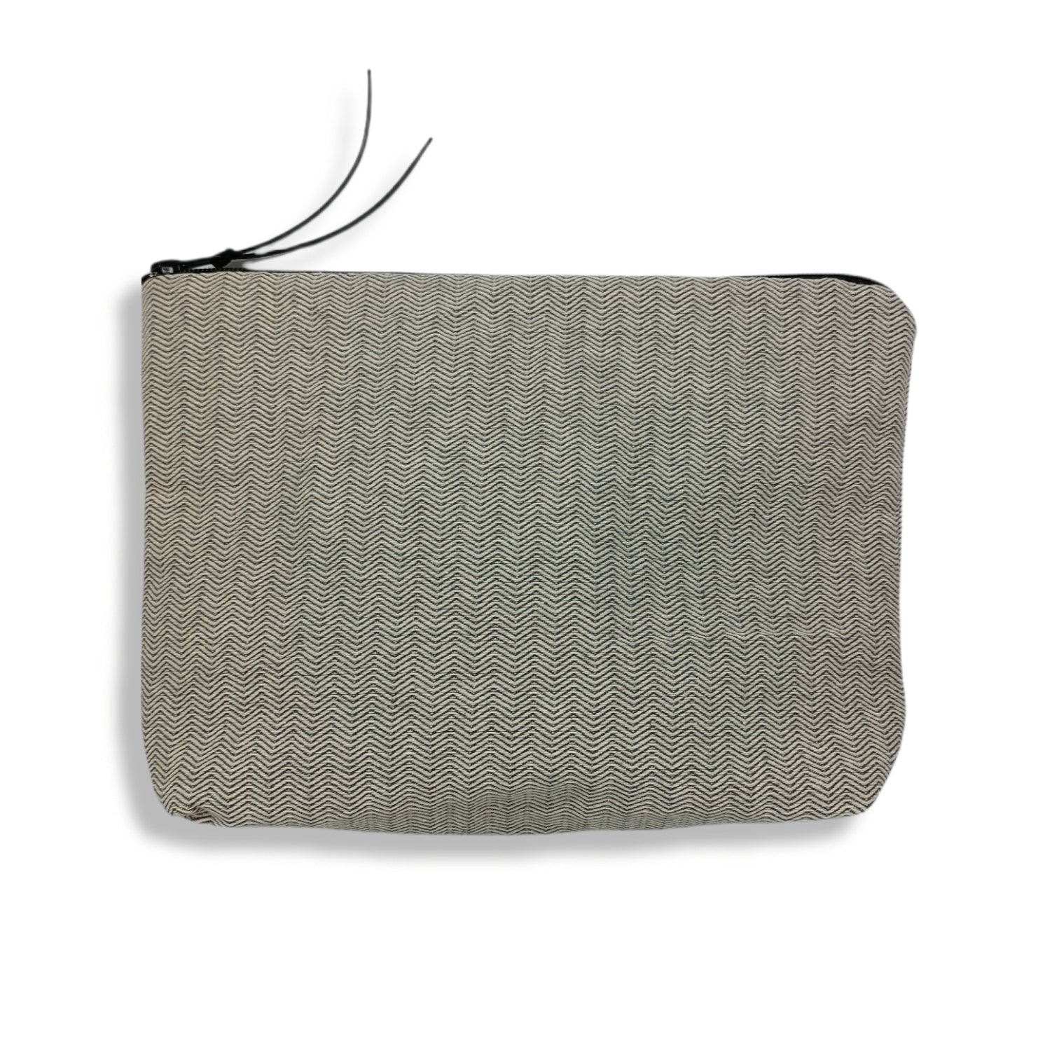 Make-up bag - Grey Herringbone - Maslinda Designs