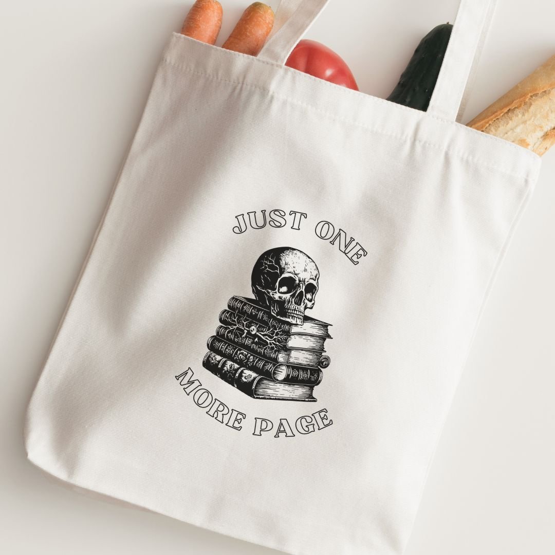 One More Page Tote Bag - Maslinda Designs