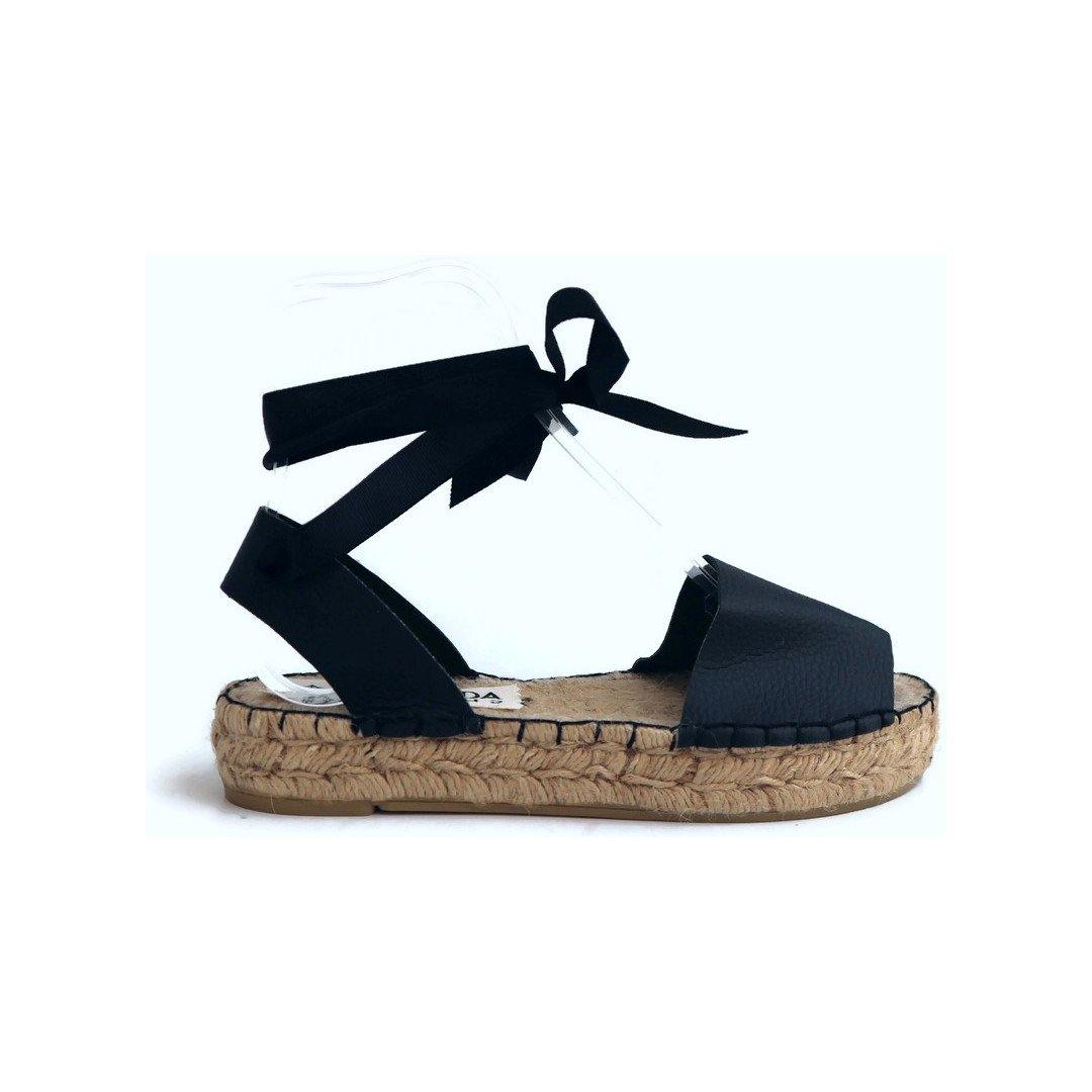 Vegan Essential Sandals-Black-Double Sole - Maslinda Designs