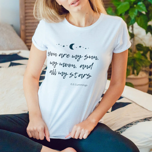 You are my Sun, my Moon and all my Stars - Unisex Tee-shirt - Maslinda Designs