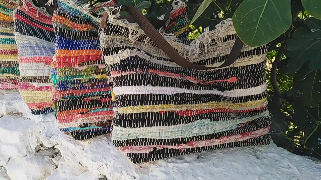 Load video: multiple kilim bags