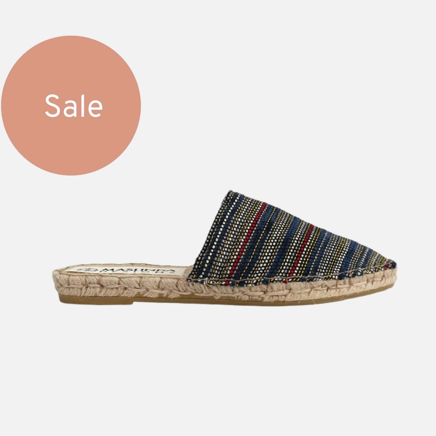 Boho Espadrilles Mules - Blue - Maslinda Designs