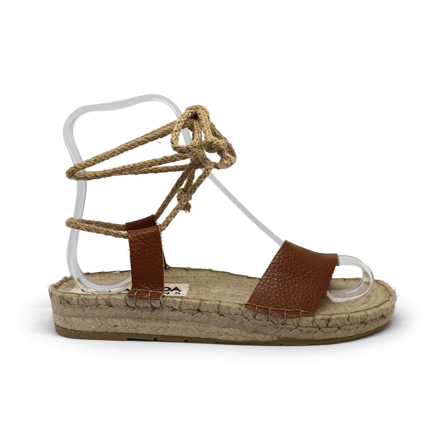 Comfort Lace Up Espadrilles Sandals - Tan - Maslinda Designs