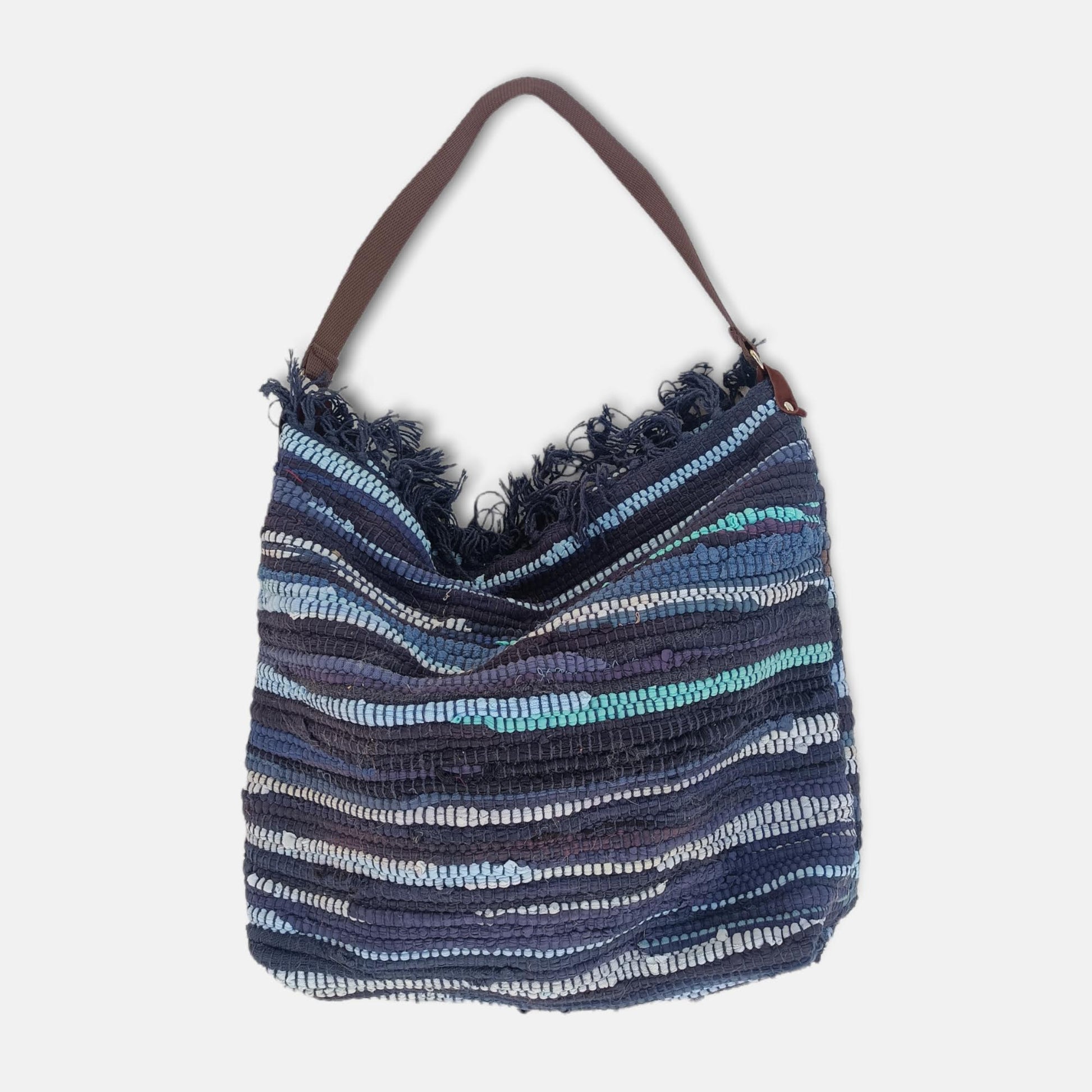 Hobo Kilim Shoulder Bag  - Blue - Maslinda Designs
