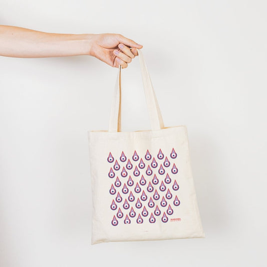 Peacock Print Shopping Tote Bag - Maslinda Designs