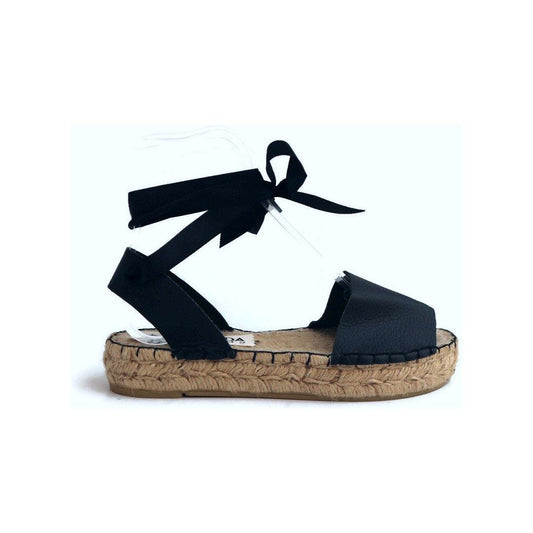 Vegan Essential Sandals -  Black - Double Sole - Maslinda Designs