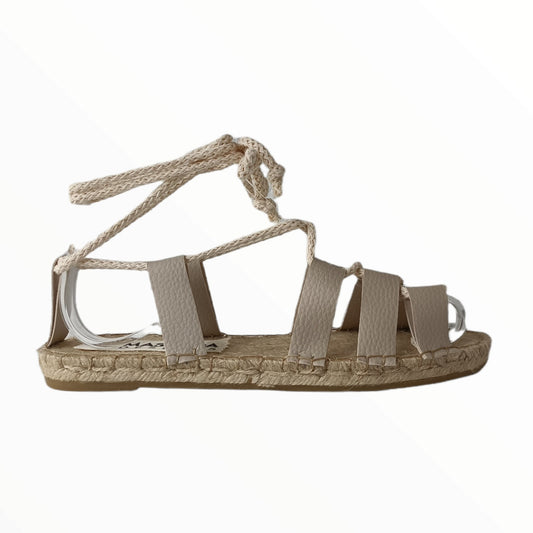 Gladiator Sandals - Vegan Leather - Off-White - Classic Sole - Maslinda Designs
